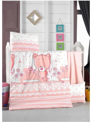 Recos Şirin Ayıcık Desenli Bebek Nevresim Takımı RCS.SAYI.0003