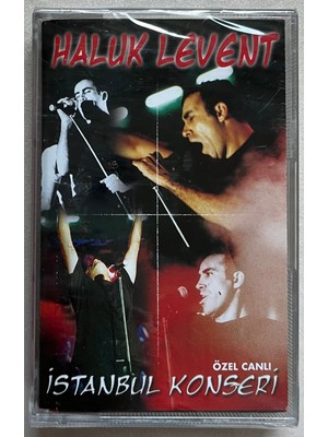 Ads Haluk Levent Istanbul Konseri Kaset (Jelatinli Sıfır Orijinal Dönem Baskı Kaset)