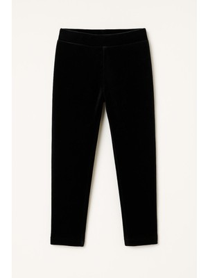 Mini Kanka Kız Çocuk Ispanyol Paça Kalın Fitilli  Kadife Tayt 4-12 Yaş