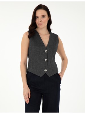 Pierre Cardin Kadın Antrasit Yelek 50296088-VR006