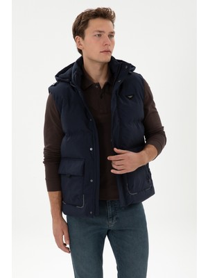U.s. Polo Assn. Erkek Lacivert Yelek (Dokuma) 50310317-VR033