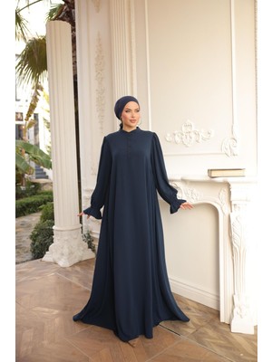 Nissra Ankanoor Lacivert Yarım Pat Yandan Büzgülü ANKA255073