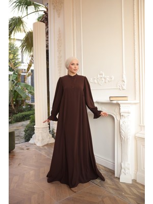 Nissra Ankanoor Acı Kahve Yarım Pat Yandan Büzgülü ANKA255073