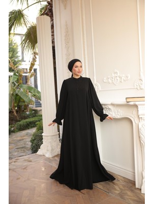 Nissra Ankanoor Siyah Yarım Pat Yandan Büzgülü ANKA255073