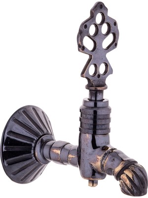 LPD Osmanlı Musluğu Sarıklı - Aç Kapa Eskitme 1/2 (Lüx . %100 Pirinç)