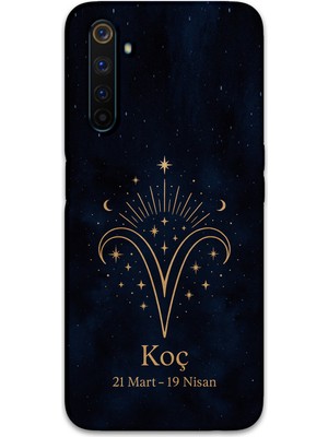 Gramaphone Realme 6 Pro Uyumlu Koç Burcu Desenli Telefon Kılıfı + Ekran Koruyucu - 5768
