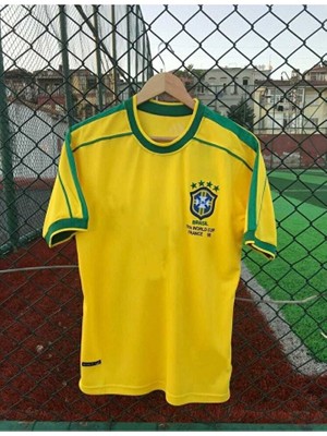 FRAGOLA Brezilya Milli Takımı 98 Dünya Kupası Rivaldo Nostalji Forması