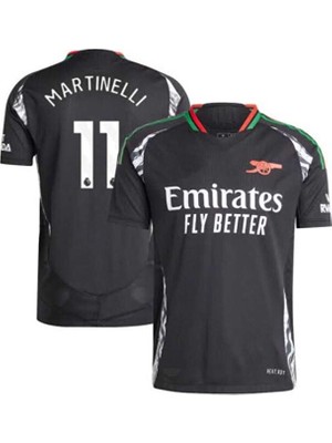 FRAGOLA A.r.s.e.n.a.l 2024/25 Yeni Sezon Gabriel Martinelli Deplasman Forması (Black)