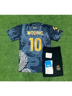 FRAGOLA R.e.a.l.m.a.d.r.i.d 2024/25 Sezonu Luka Modric Dragon Desenli Konsept Çocuk Forması 4'lü Set