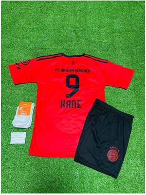 FRAGOLA Münih 2024/25 Yeni Sezon Harry Kane Iç Saha Çocuk Forması 4'lü Set