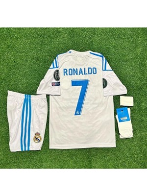 FRAGOLA R.e.a.l M.a.d.r.i.d 2018 Kiev Şampiyonlar Ligi Finali Cristiano Ronaldo Çocuk Forması 4'lü Set