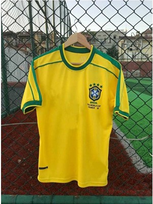 FRAGOLA Brezilya Milli Takımı 98 Dünya Kupası Neymar Jr Nostalji Forması