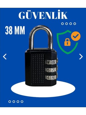 Şifreli Asma 38MM Kilit Bavul Çanta Dolap Sandık Kiliti