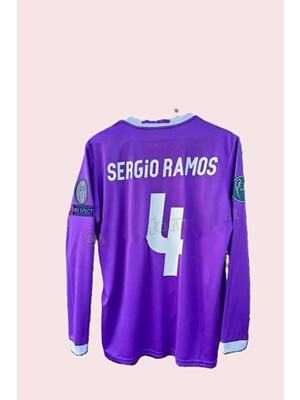 FRAGOLA Sergio Ramos R,e,a,l M,a,d,r,id, 2017 Final Cardiff Efsane Uzun Kollu Yetişkin Forması