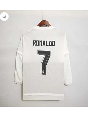 FRAGOLA R.madridd 2016 Şampiyonlar Ligi Finali Cristiano Ronaldo Nostalji Forması (White)