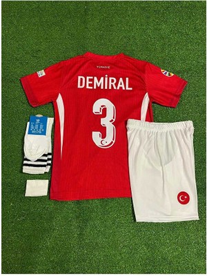 FRAGOLA Merih Demiral Türkiye Milli Takımı Euro 2024 Çocuk Deplasman Forması 4'lü Set