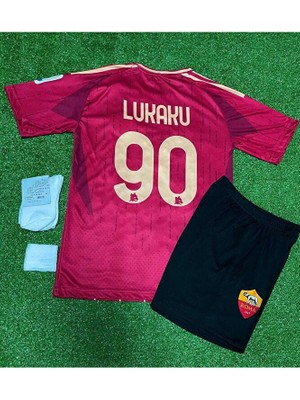 FRAGOLA A.s Roma 2024/25 Yeni Sezon Romelu Lukaku Çocuk Forması 4'lü Set