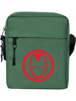 Wakha Iron Man Invincible Logo Omuz Çantası Yeşil Renk