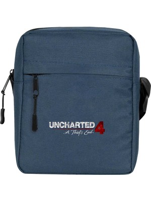 Wakha Uncharted 4 Logo Omuz Çantası Lacivert Renk