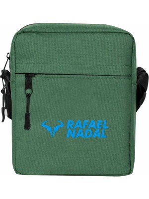 Wakha Rafael N. Blue Logo Text Omuz Çantası Yeşil Renk