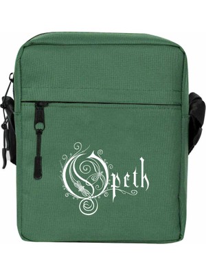 Wakha Opeth Logo White Omuz Çantası Yeşil Renk