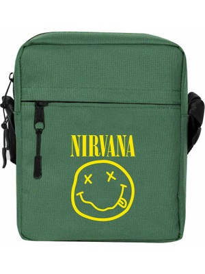 Wakha Nirvana Logo Omuz Çantası Yeşil Renk