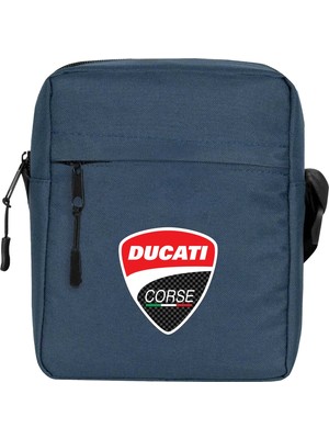 Wakha Ducati Corse Logo Omuz Çantası Lacivert Renk