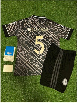 FRAGOLA R. Madridd 2024-25 Yeni Sezon Jude Bellingham Çocuk Forması 4'lü Set (Thırd Shirt)