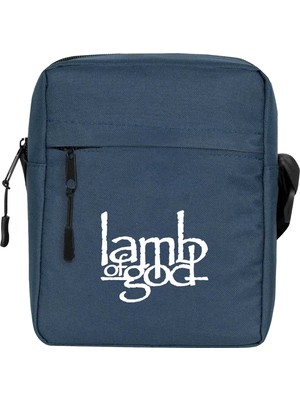 Wakha Lamb Of God Logo Omuz Çantası Lacivert Renk