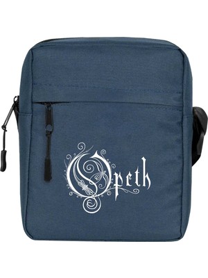 Wakha Opeth Logo White Omuz Çantası Lacivert Renk