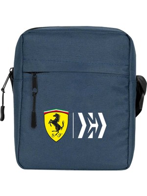 Wakha Scuderia Ferari Mission Omuz Çantası Lacivert Renk