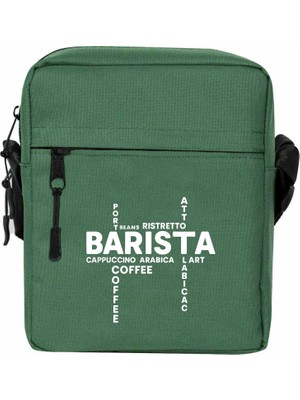 Wakha Barista Modern Tasarım Omuz Çantası Yeşil Renk