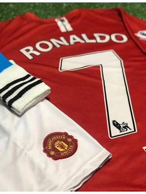 FRAGOLA Manchester/united Moskova 2008 Sezonu Cristiano Ronaldo Çocuk Forması 4'lü Set (Kısa-Red)