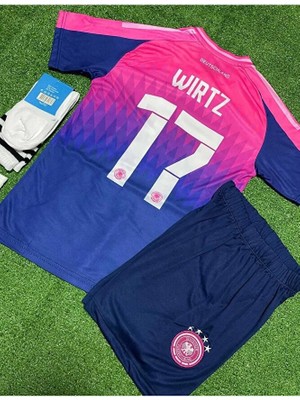 FRAGOLA Almanya Euro 2024 Florian Wirtz Deplasman Çocuk Forması 4'lü Set