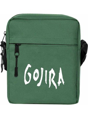 Wakha Gojira Logo Omuz Çantası Yeşil Renk