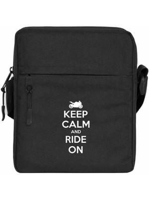 Wakha Keep Calm And Ride On Omuz Çantası Siyah Renk