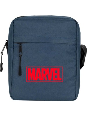 Wakha Marvel Logo Omuz Çantası Lacivert Renk