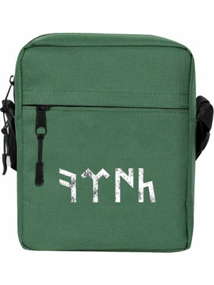 Wakha Göktürkçe Türk Omuz Çantası Yeşil Renk