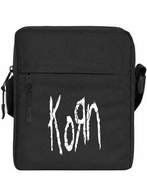 Wakha Korn Logo Omuz Çantası Siyah Renk