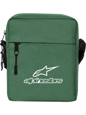 Wakha Alpinestars Logo Text Omuz Çantası Yeşil Renk