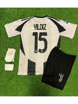 FRAGOLA Juventuss 2024/25 Yeni Sezon Kenan Yıldız Iç Saha Çocuk Forması 4'lü Set (15)