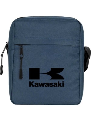 Wakha Kawaski Logo Omuz Çantası Lacivert Renk