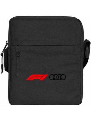 Wakha F1 Audi Logo Omuz Çantası Siyah Renk
