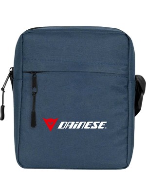 Wakha Dainese Logo Text Omuz Çantası Lacivert Renk