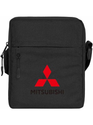 Wakha Mitsubishi Logo Omuz Çantası Siyah Renk