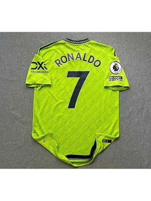 FRAGOLA M.unitedd 2022/23 Sezonu Cristiano Ronaldo Deplasman Forması (Neon)