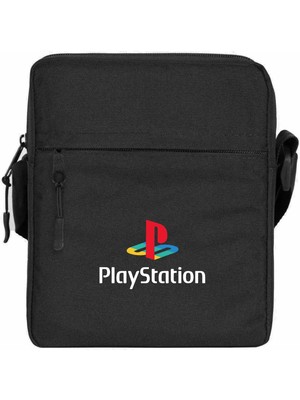 Wakha Playstation Logo White Omuz Çantası Siyah Renk