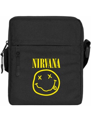 Wakha Nirvana Logo Omuz Çantası Siyah Renk