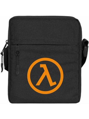 Wakha Half Life Logo Omuz Çantası Siyah Renk