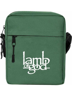 Wakha Lamb Of God Logo Omuz Çantası Yeşil Renk